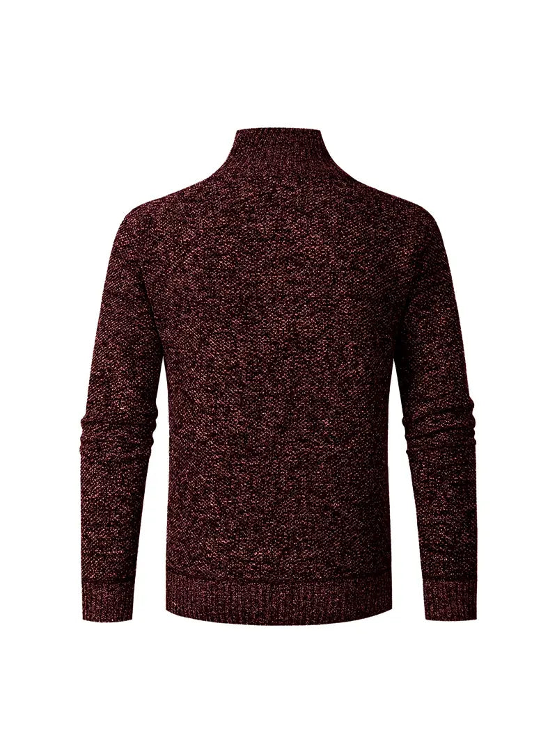 Ingram - Casual Pullover with Stand-Up Collar and Quarter-Zip