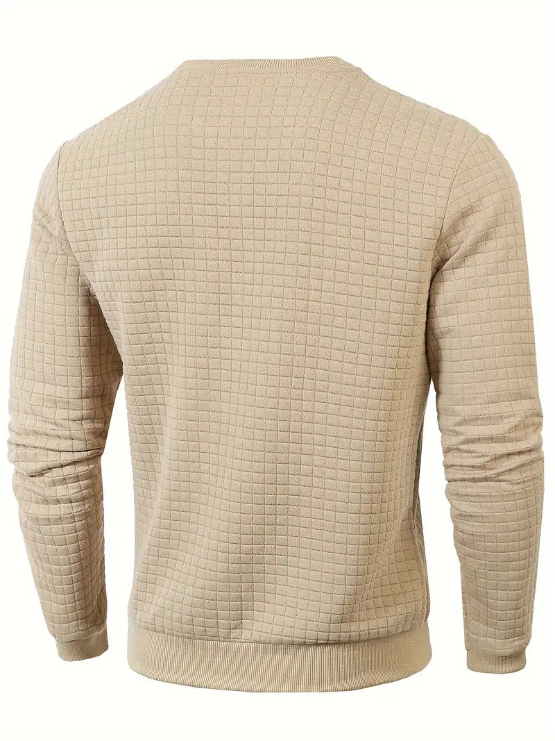 Andreas Herren Pullover – Boho Plaid, Long Sleeve, Cozy