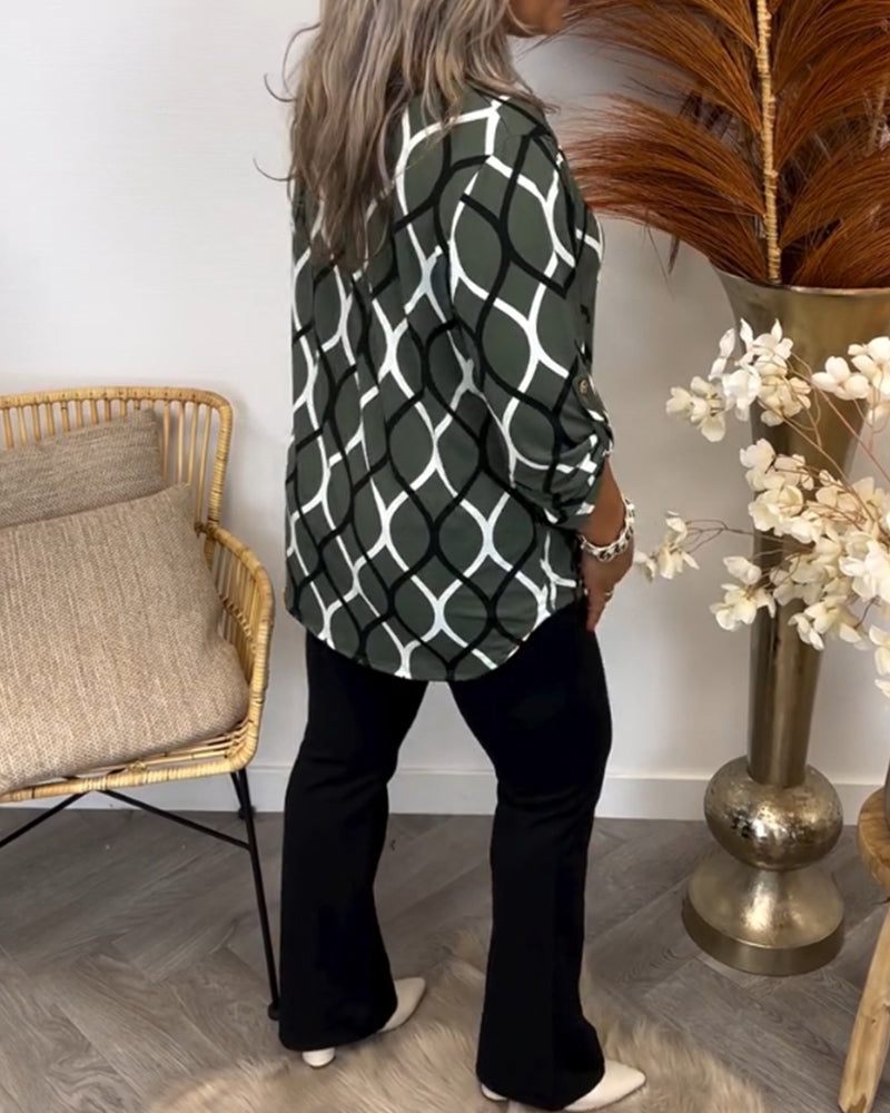Noor | Blouse with Graphic Print