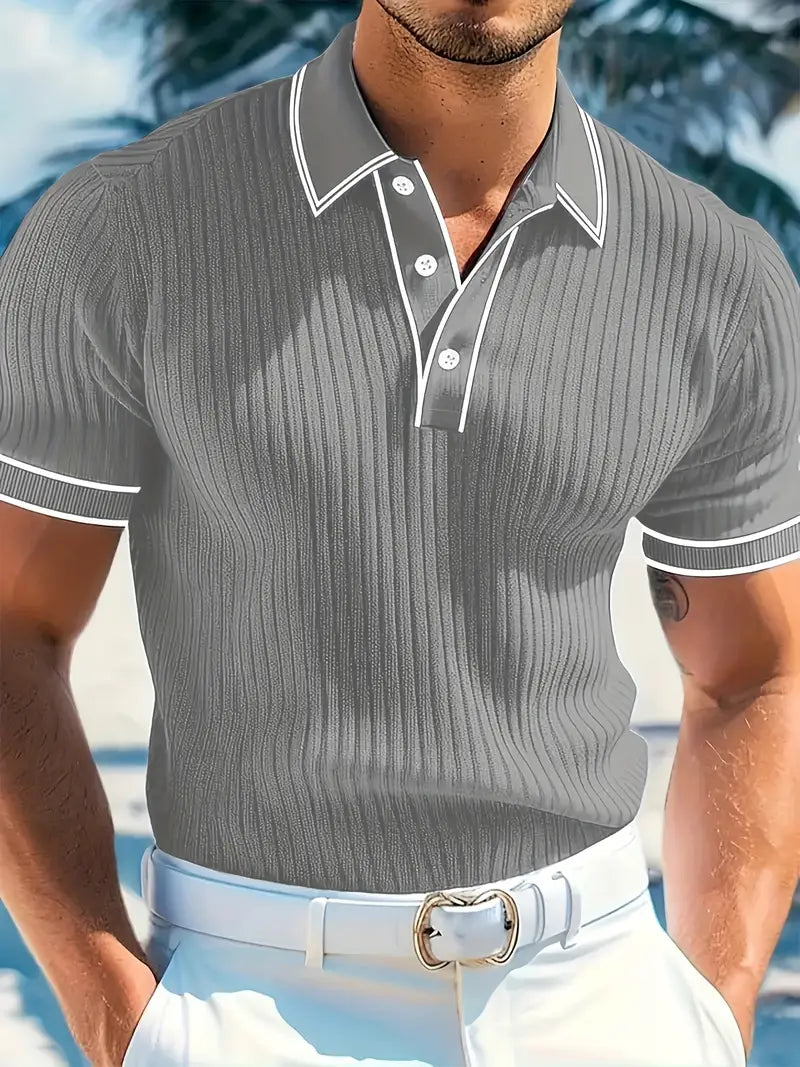 Orestis - Elegant Short Sleeve Polo Shirt