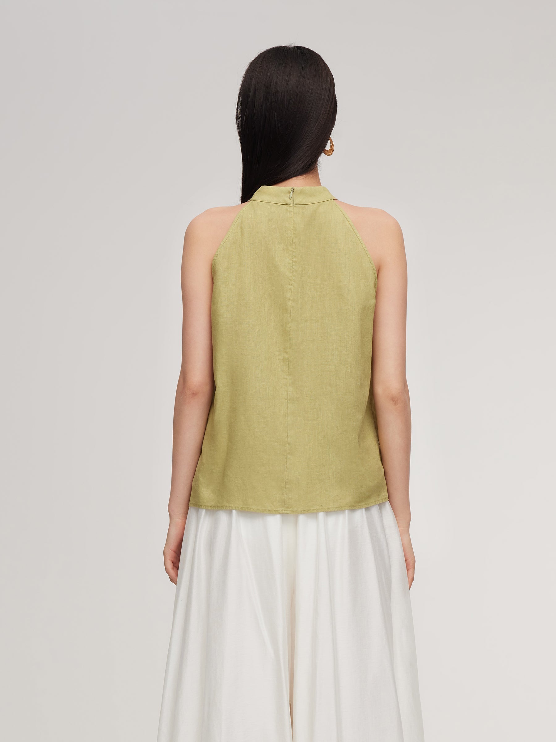 100% Linen Women's Halter Top