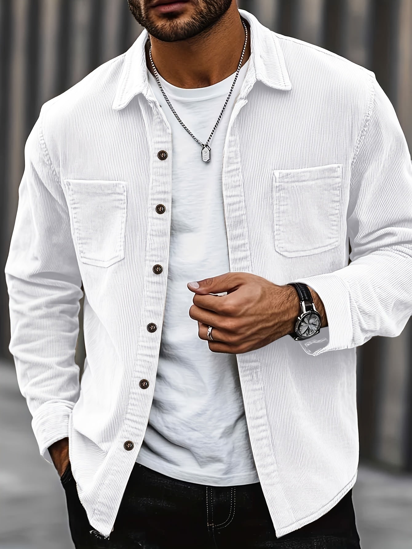 Johan | Men's Cord Shirt Jacket