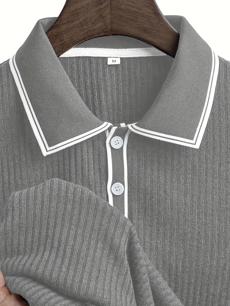 Orestis - Elegant Short Sleeve Polo Shirt