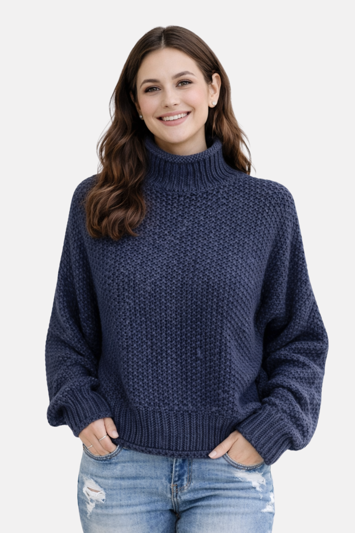 Olivia | Pullover with High Collar