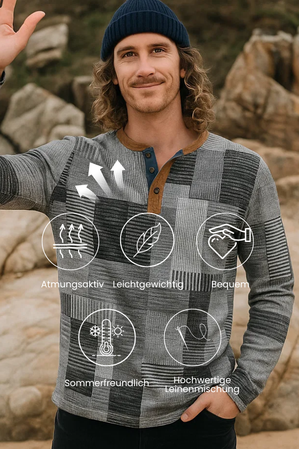 Aubert | Elegant Henley Shirt