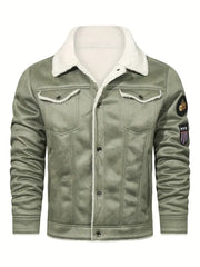 Frederik – Casual Polyester Jacket with Faux Fur Lining