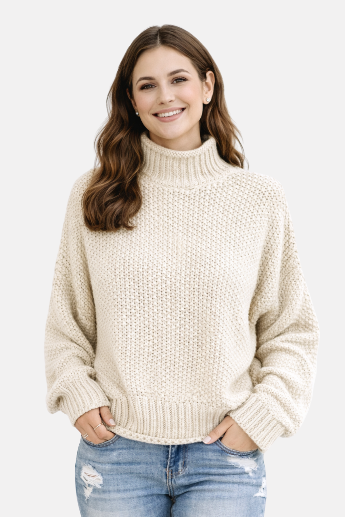 Olivia | Pullover with High Collar