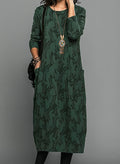 Corina Round Neck Casual Winter Dress