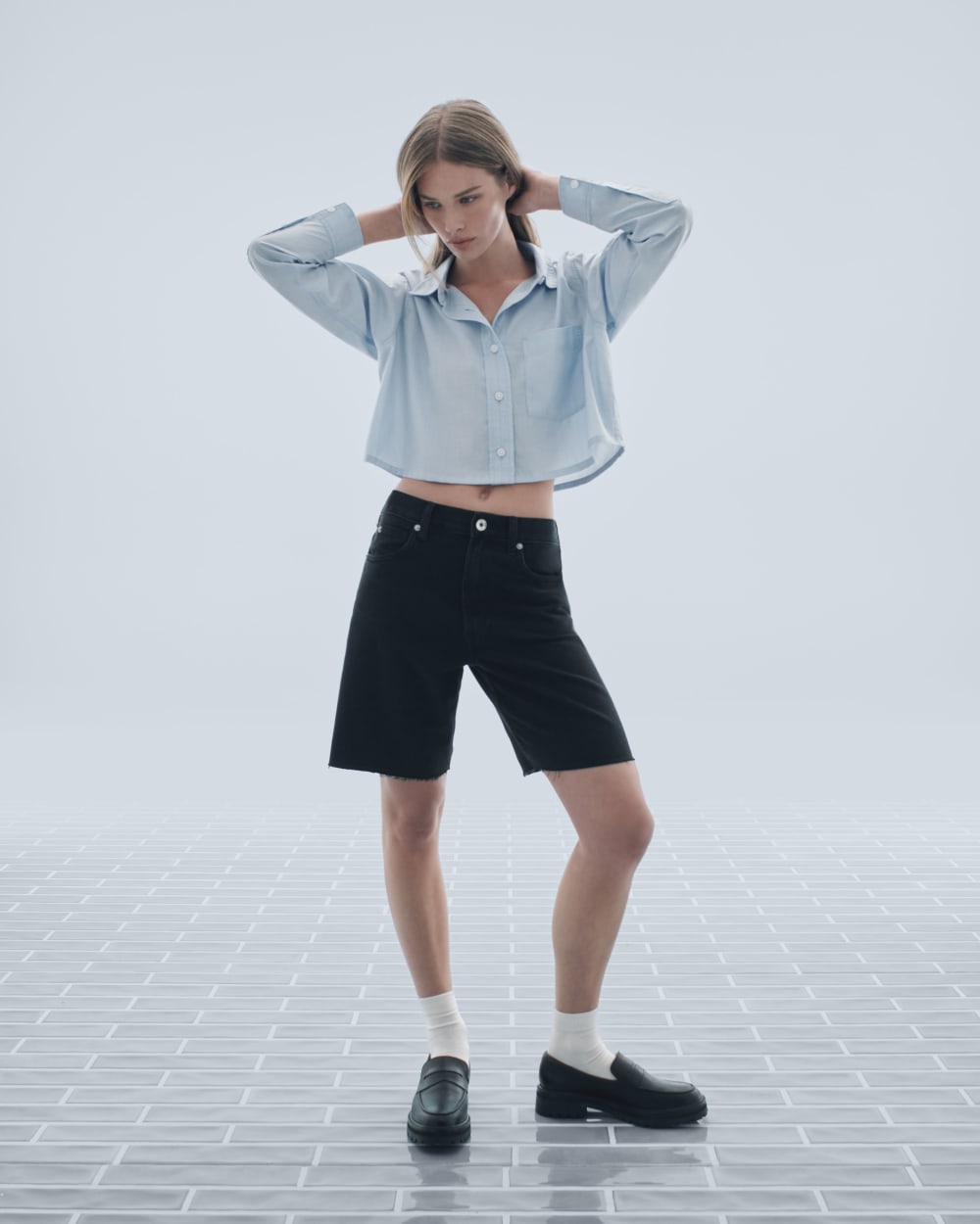 OG Baggy Jean Short Pants | Black Prane