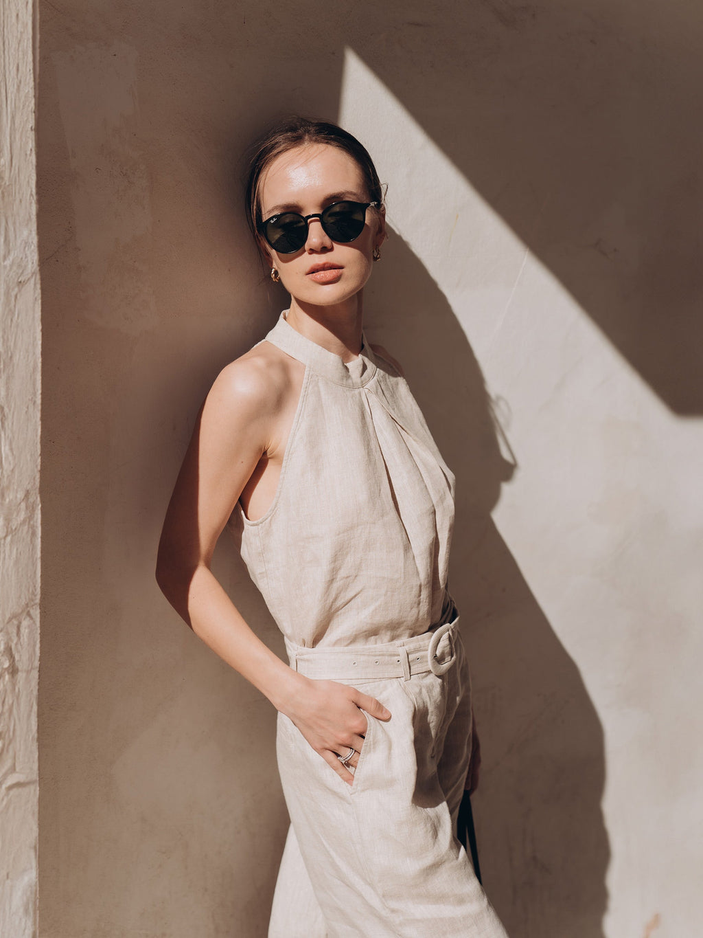 100% Linen Women's Halter Top
