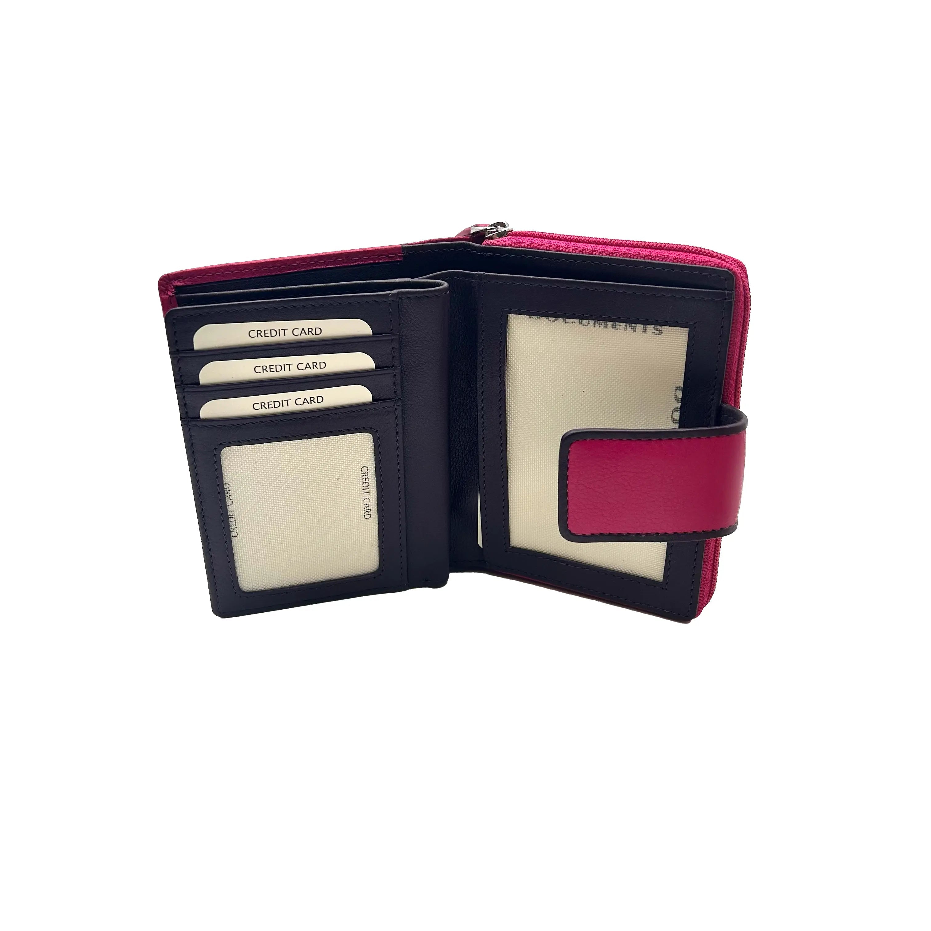 8840 Women's Wallet Fuchsia/Blue