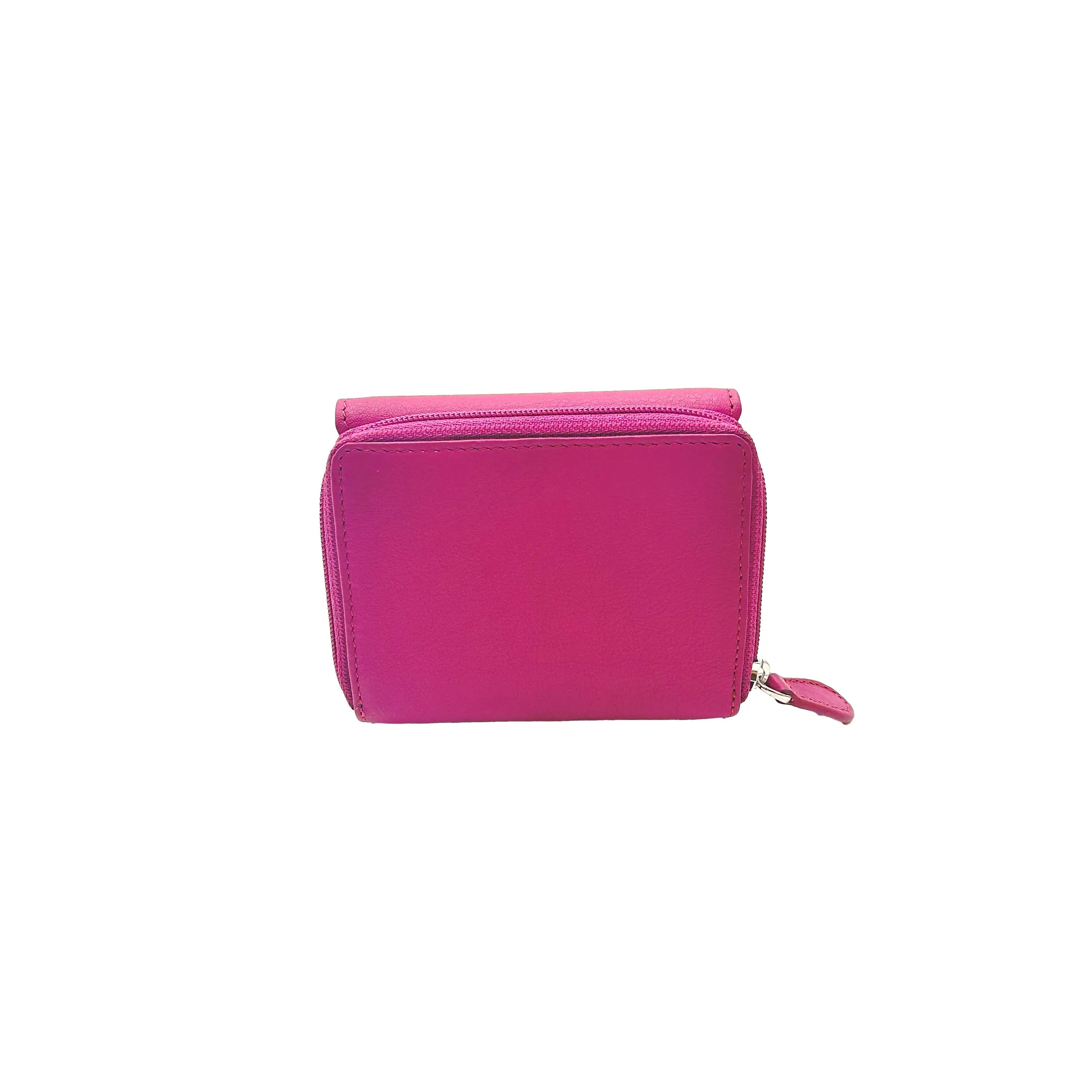 8846 Small Ladies' Wallet Fuchsia/Blue