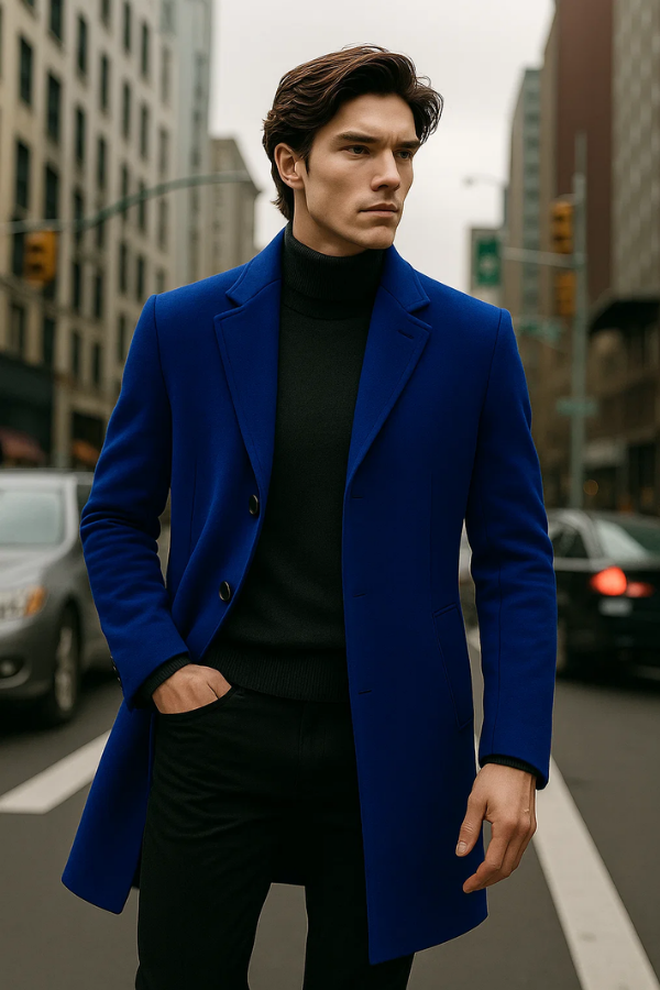 Karlo | Single-Breasted Solid Color Jacket