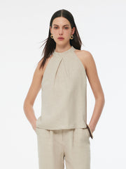 100% Linen Women's Halter Top
