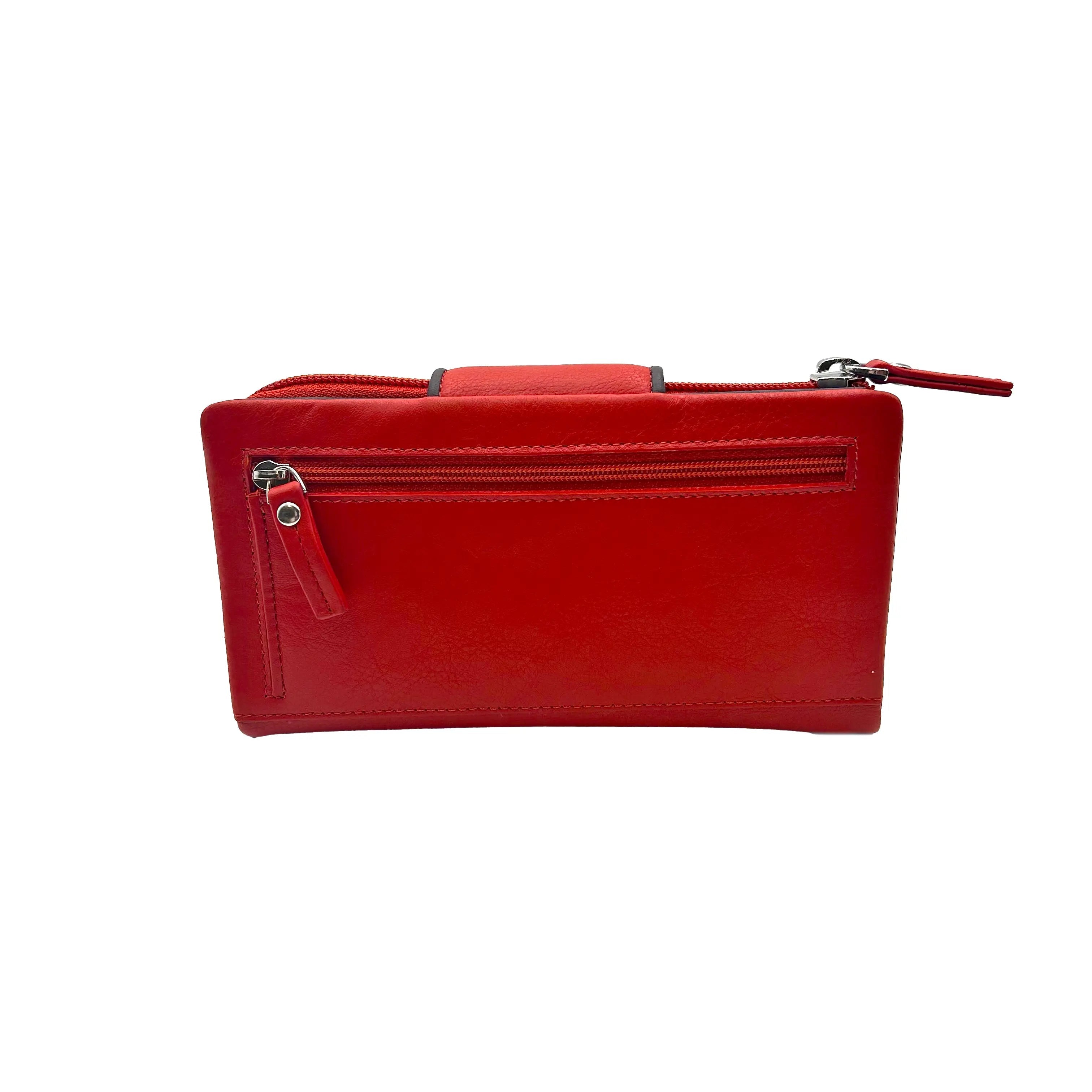 9327 Women's Wallet Orange/Brown
