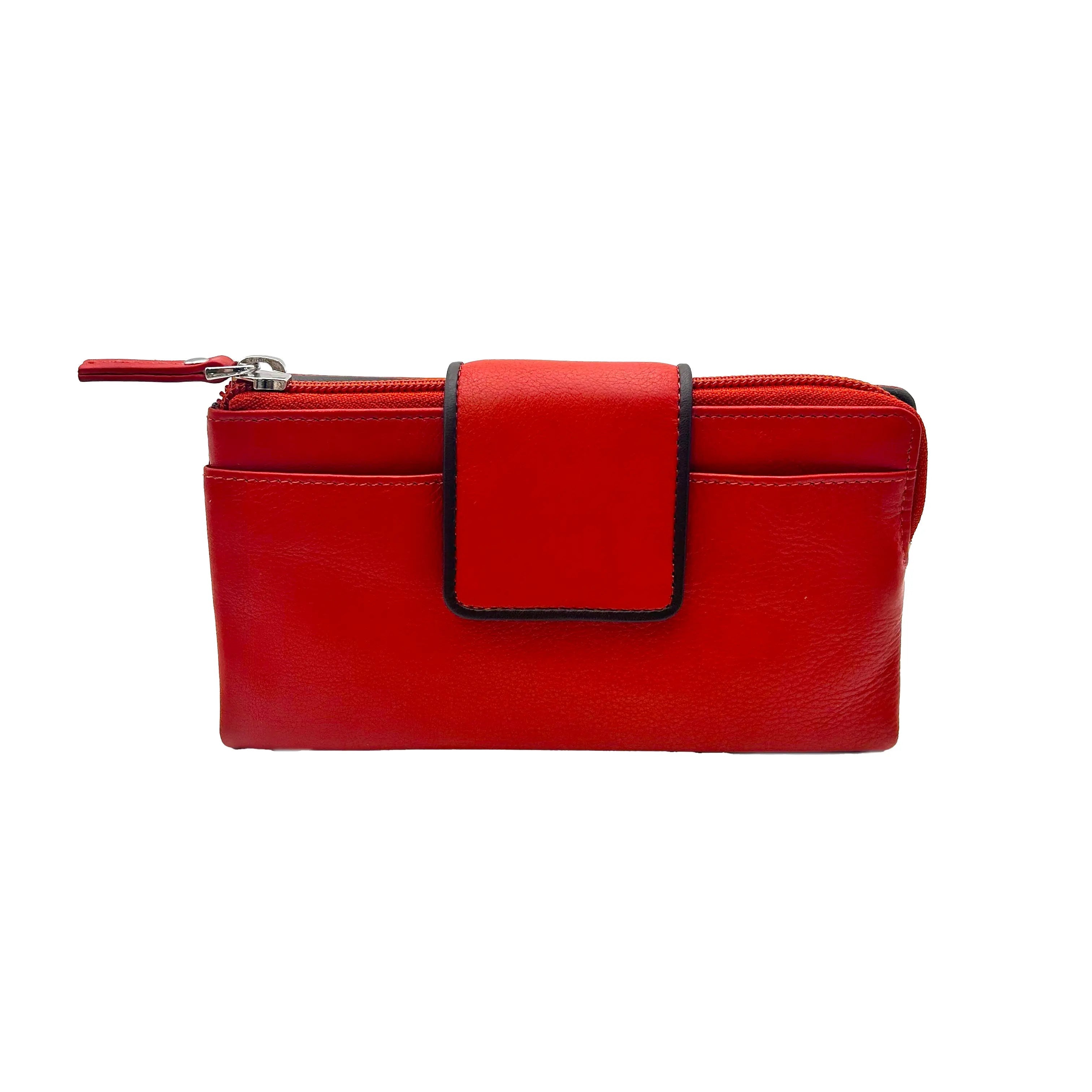 9327 Women's Wallet Orange/Brown