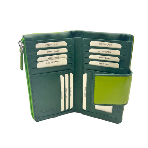 9327 Women's Wallet Green/Green