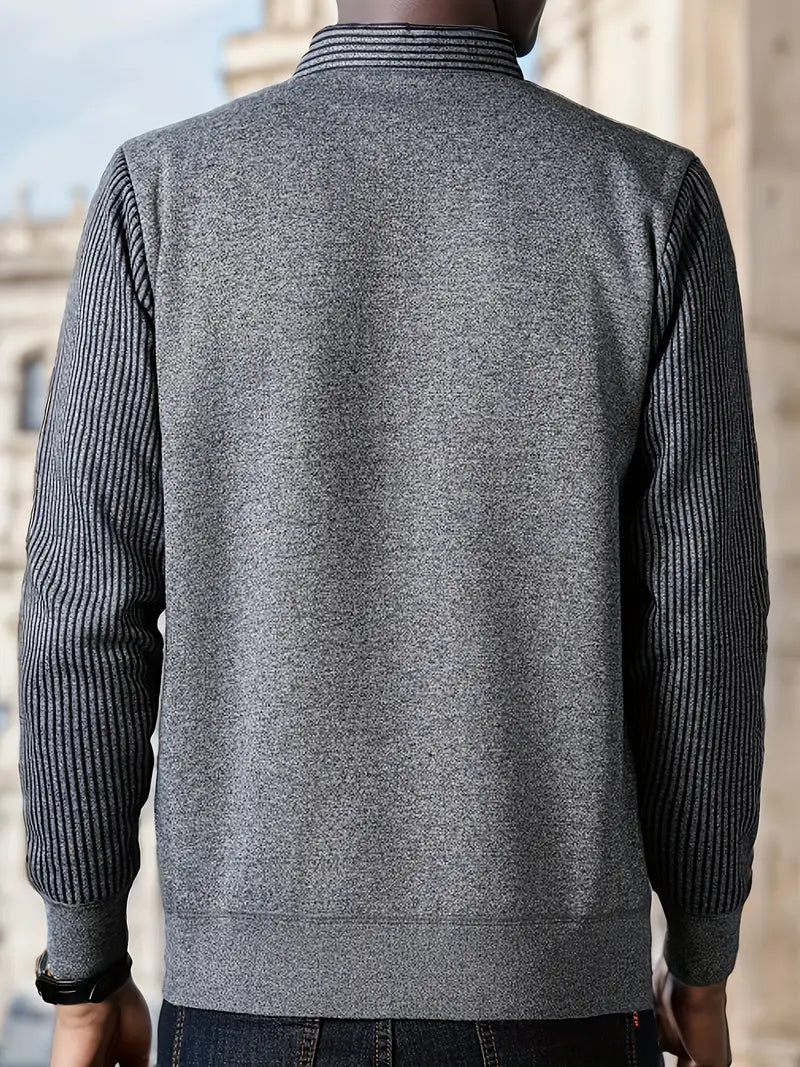 Leroy - Casual Sweater with Long Sleeves in Knit