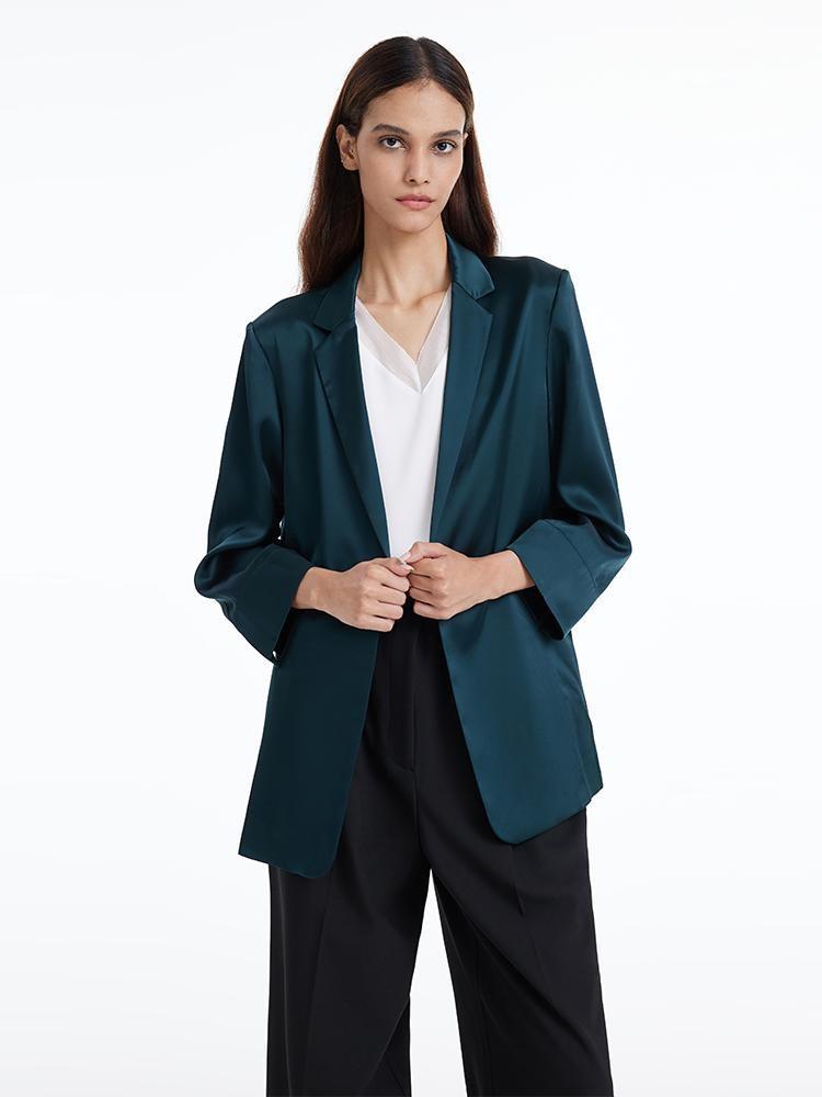 Women's Triacetate Jacket with One Button