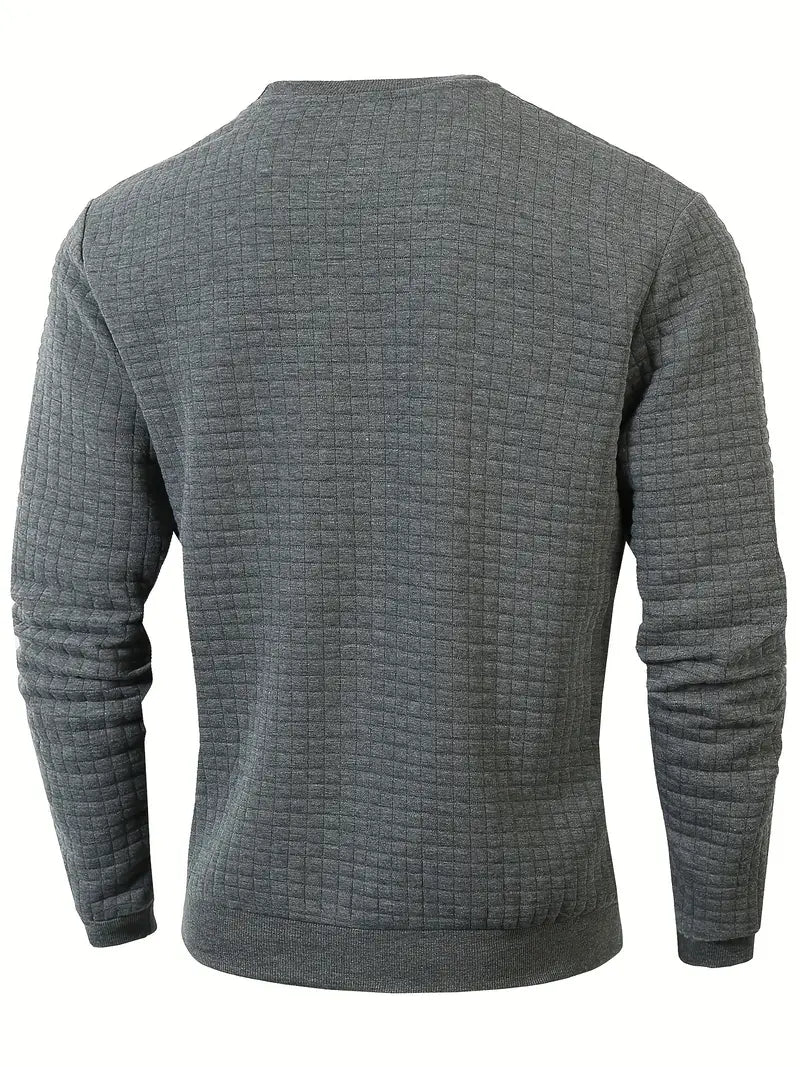 Andreas Herren Pullover – Boho Plaid, Long Sleeve, Cozy