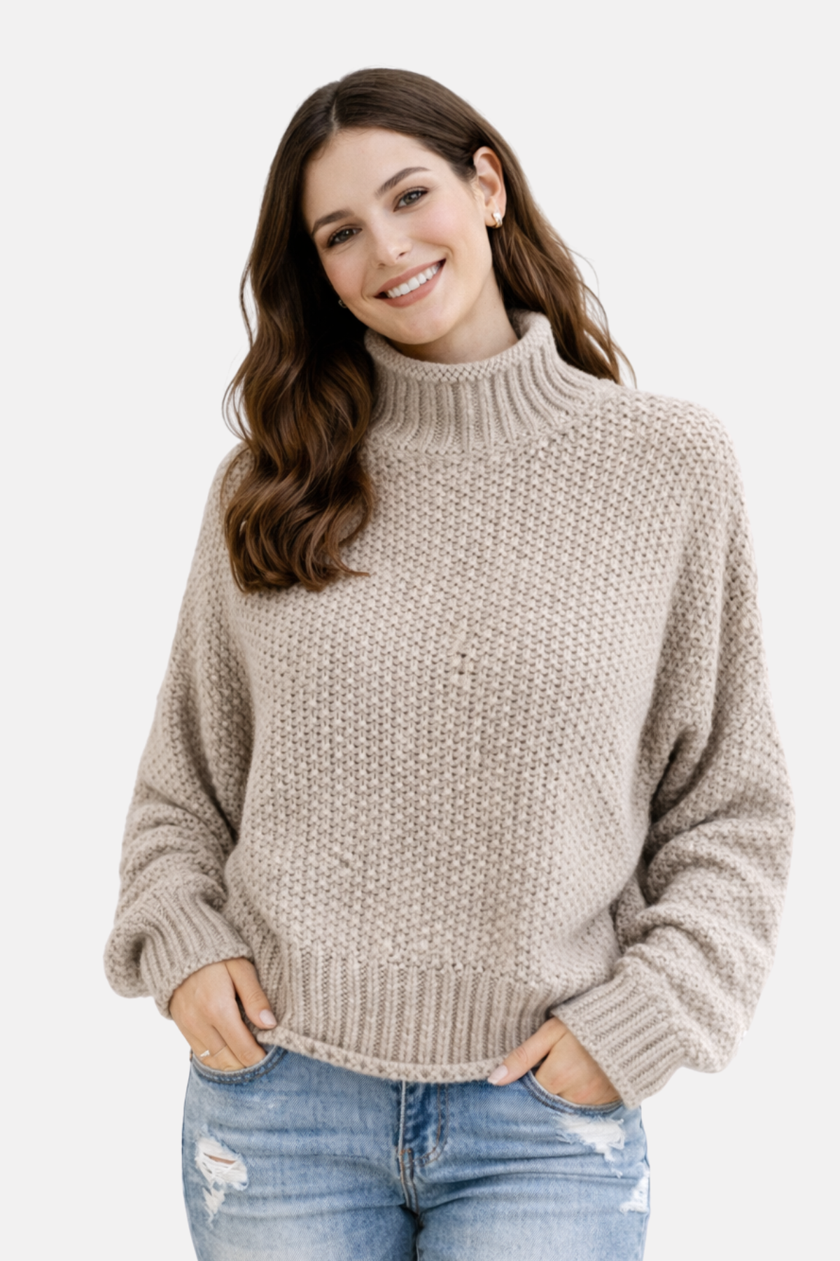 Olivia | Pullover with High Collar