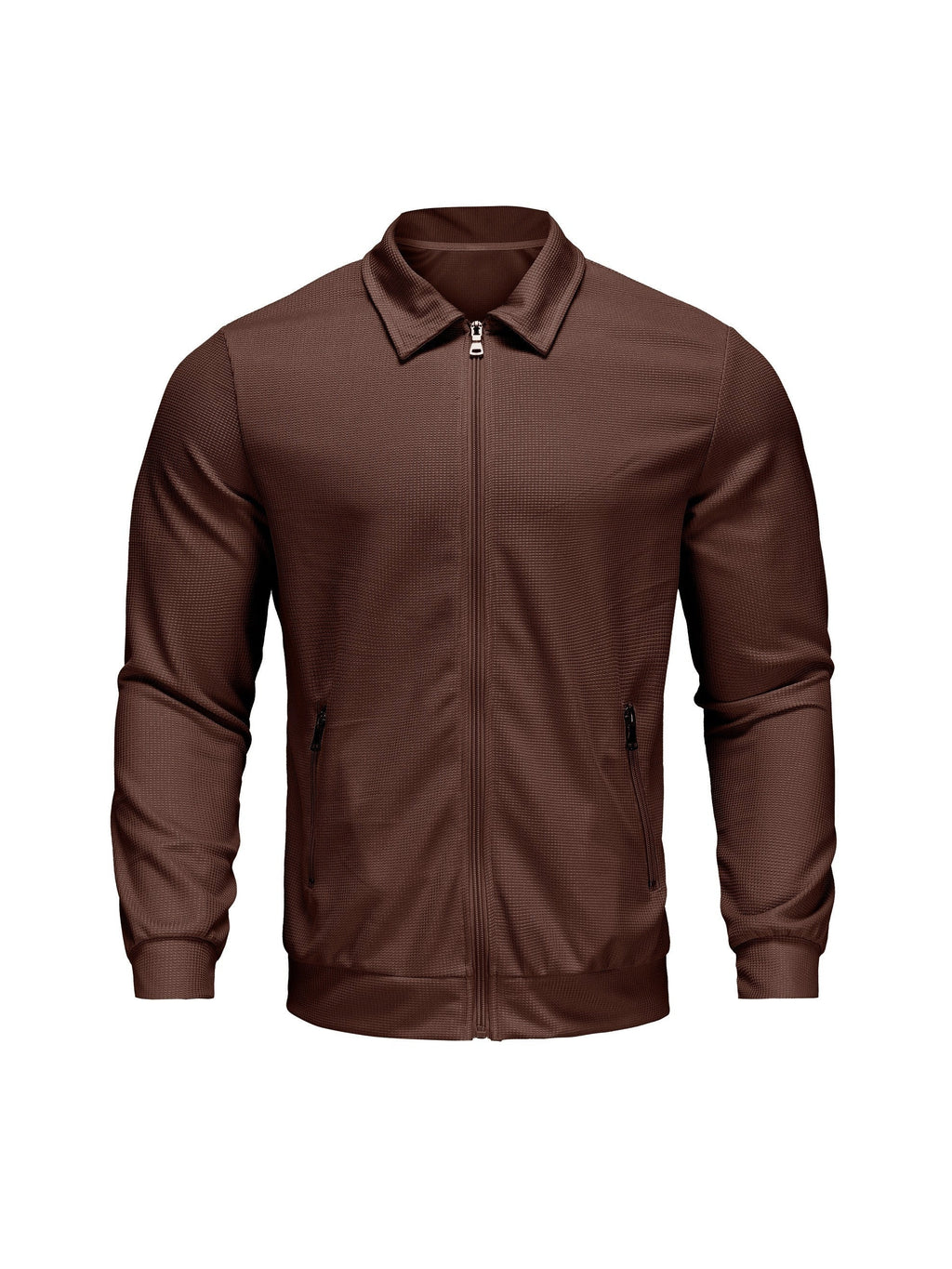 Marvin – Casual Polyester Jacket with Zipper
