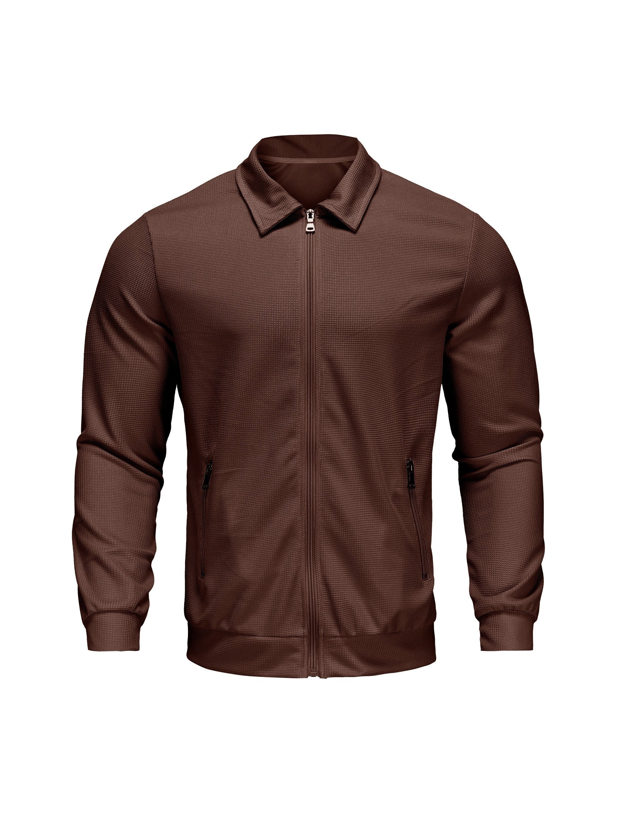 Marvin – Casual Polyester Jacket with Zipper