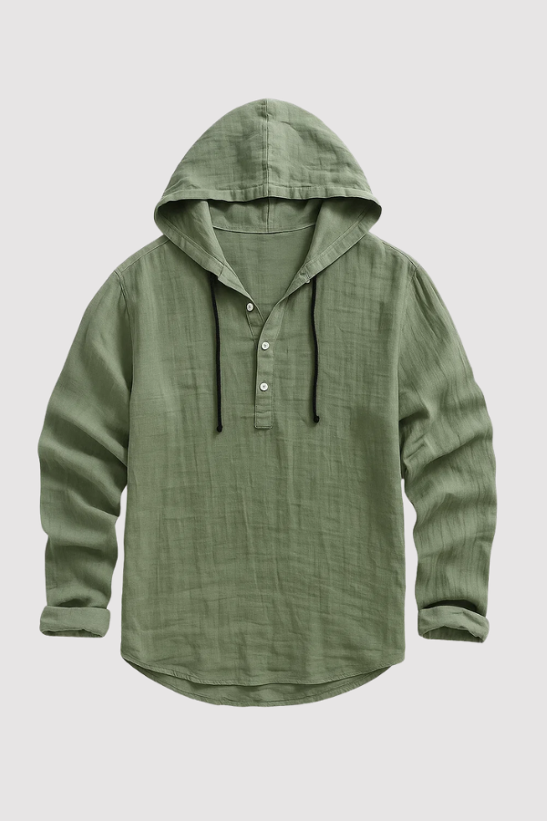 Bradley | Elegant Long Sleeve Shirt with Hood