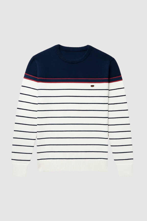 BOSSHARD | Men's Sweater with Stripe Pattern