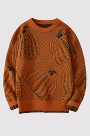 Rinaldo – Casual Knit Sweater in Pumpkin Look