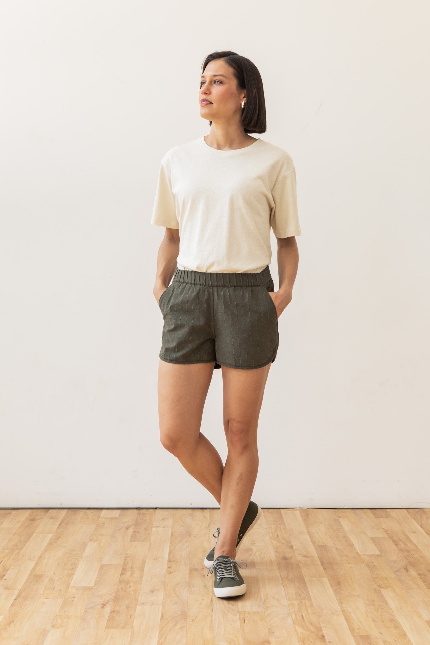 Luca Track Shorts / Olive Strap