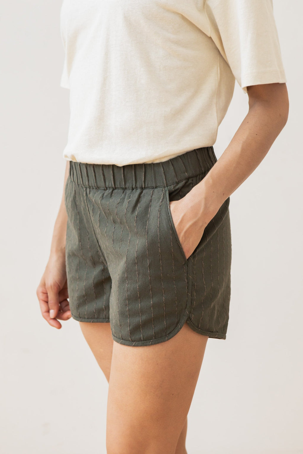 Luca Track Shorts / Olive Strap