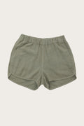 Luca Track Shorts / Olive with Stripes
