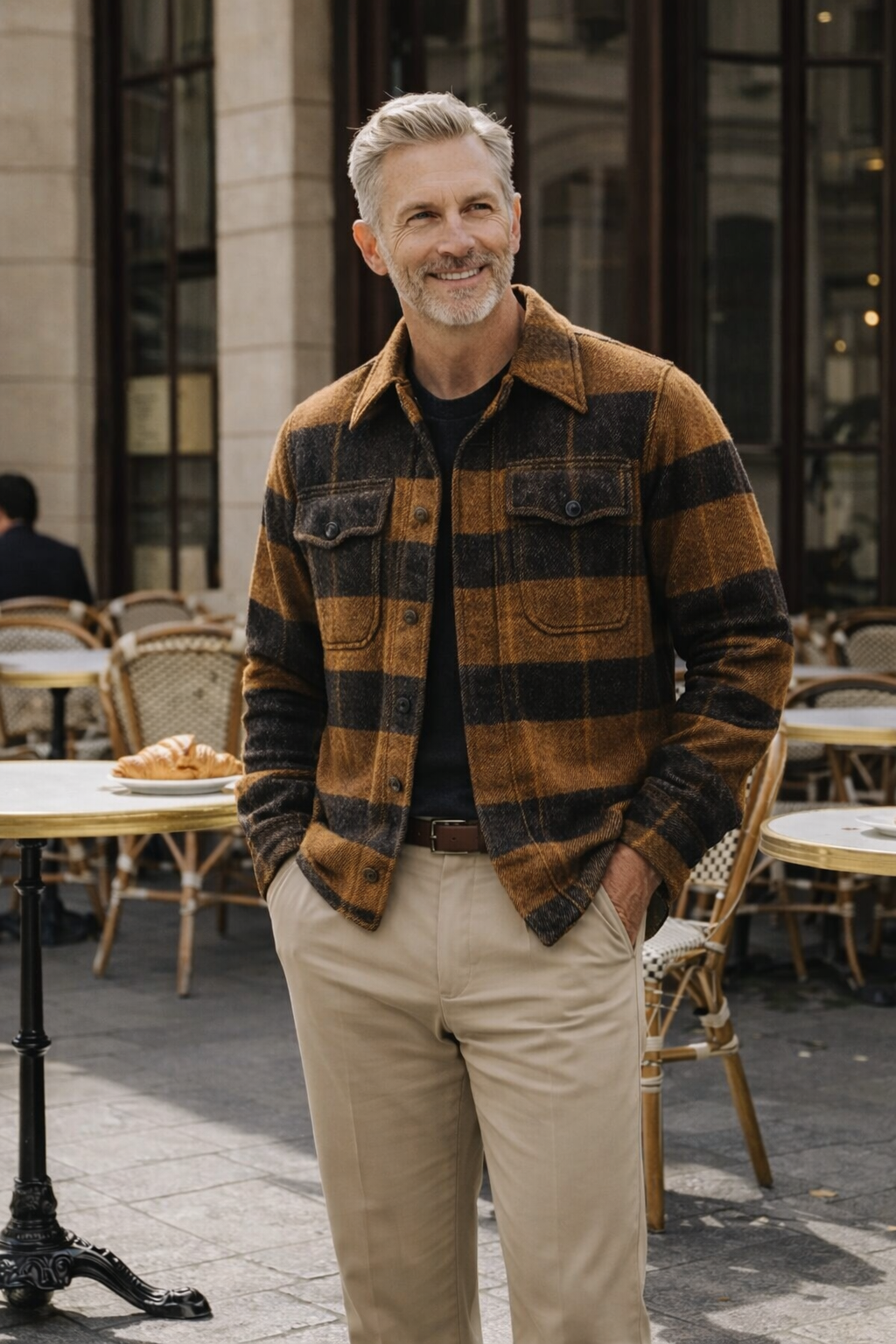 Dennis | Buffalo Plaid Pattern Comfort Reversible Jacket