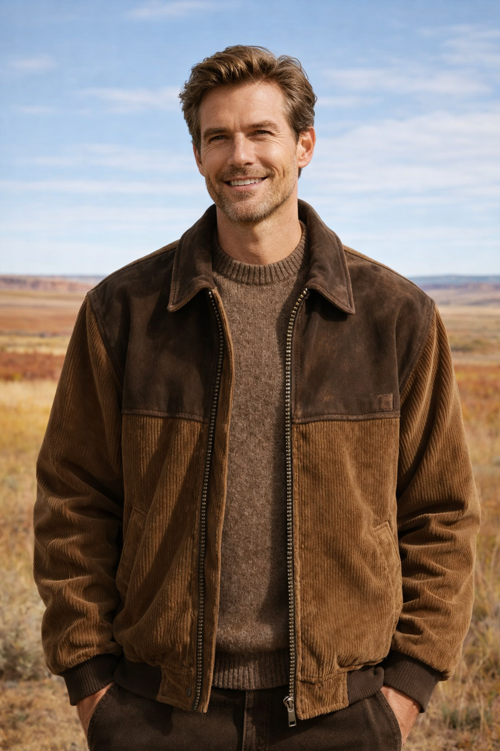 Jake | Vintage Cord Jacket and Suede Jacket