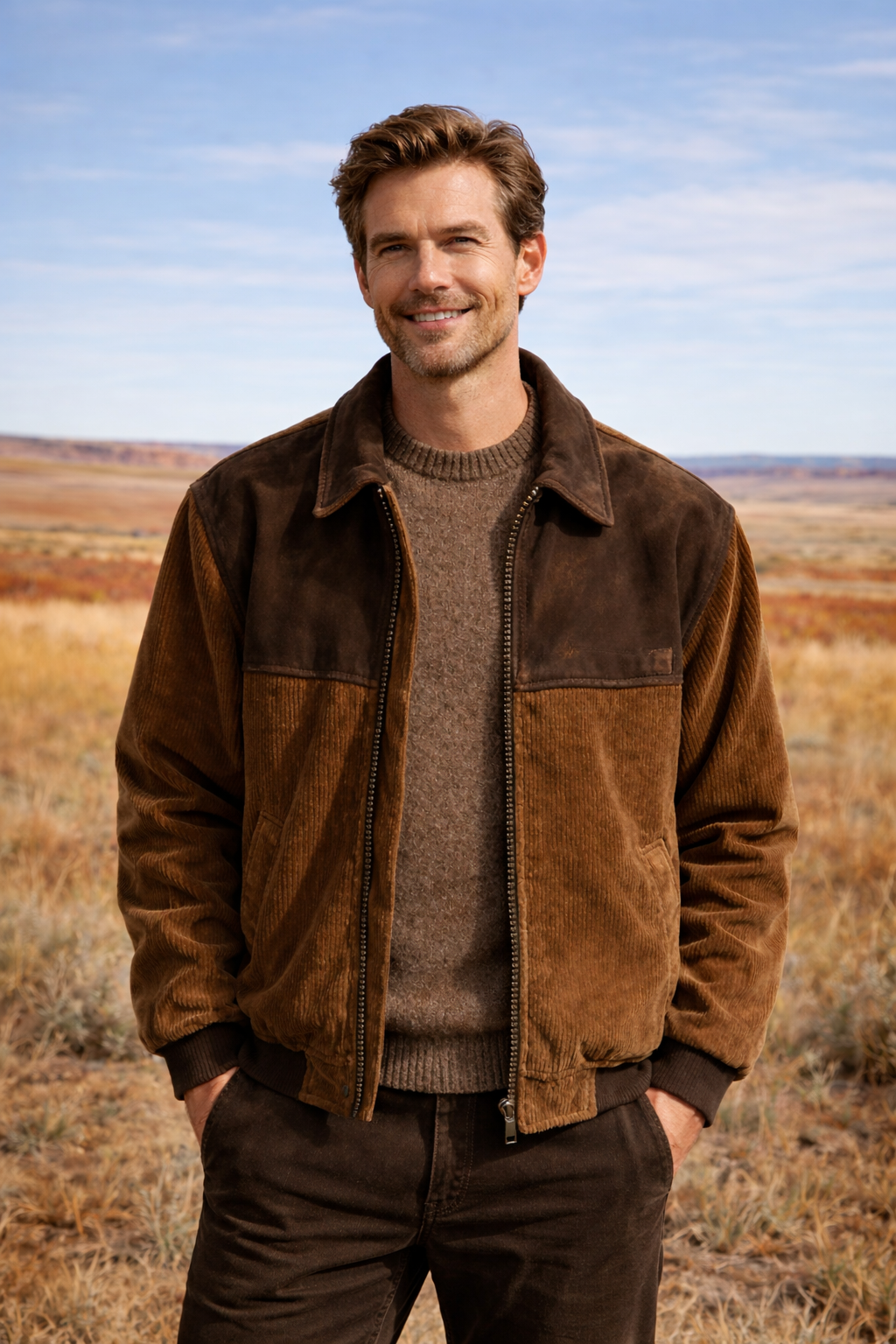 Jake | Vintage Cord Jacket and Suede Jacket