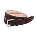 Handcrafted Cocoa-Colored Suede Belt