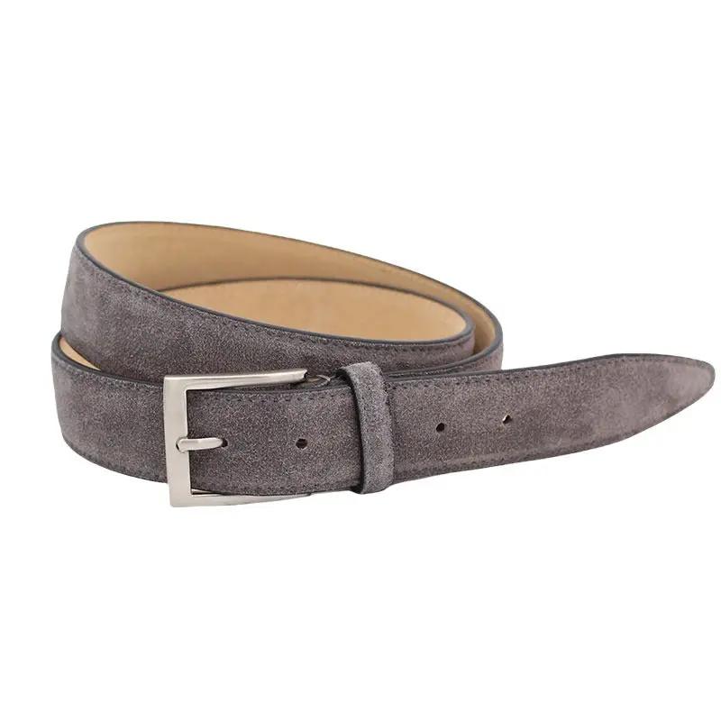 Handmade Gray Suede Belt
