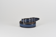 Blue Hand-Dyed Belt