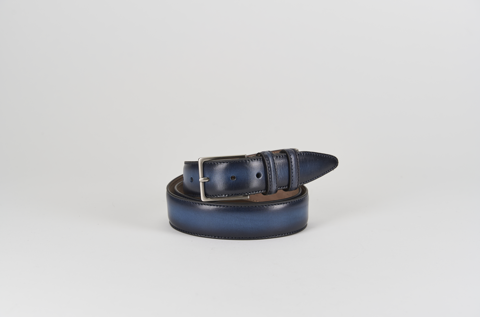 Blue Hand-Dyed Belt