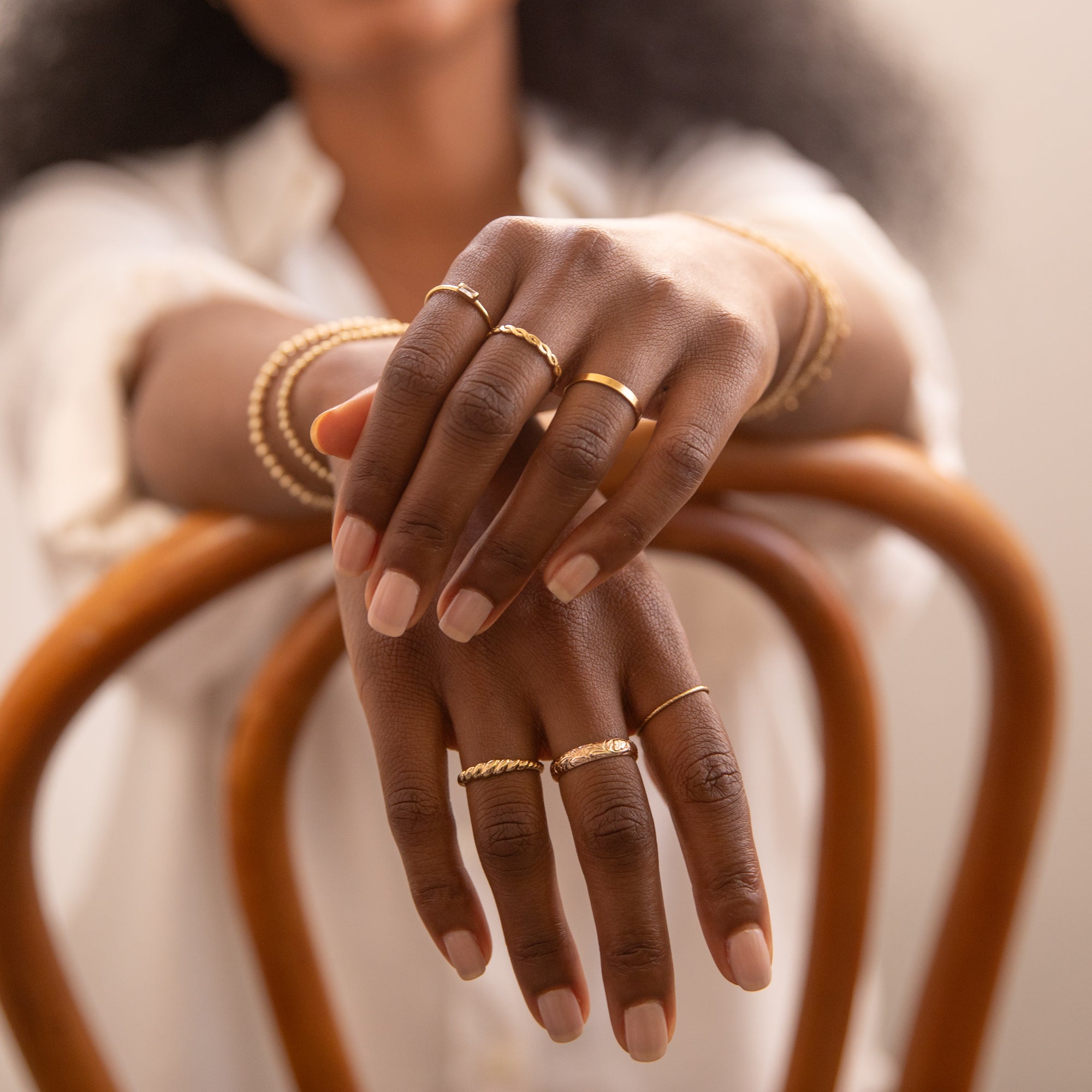 Thick Flower Ring