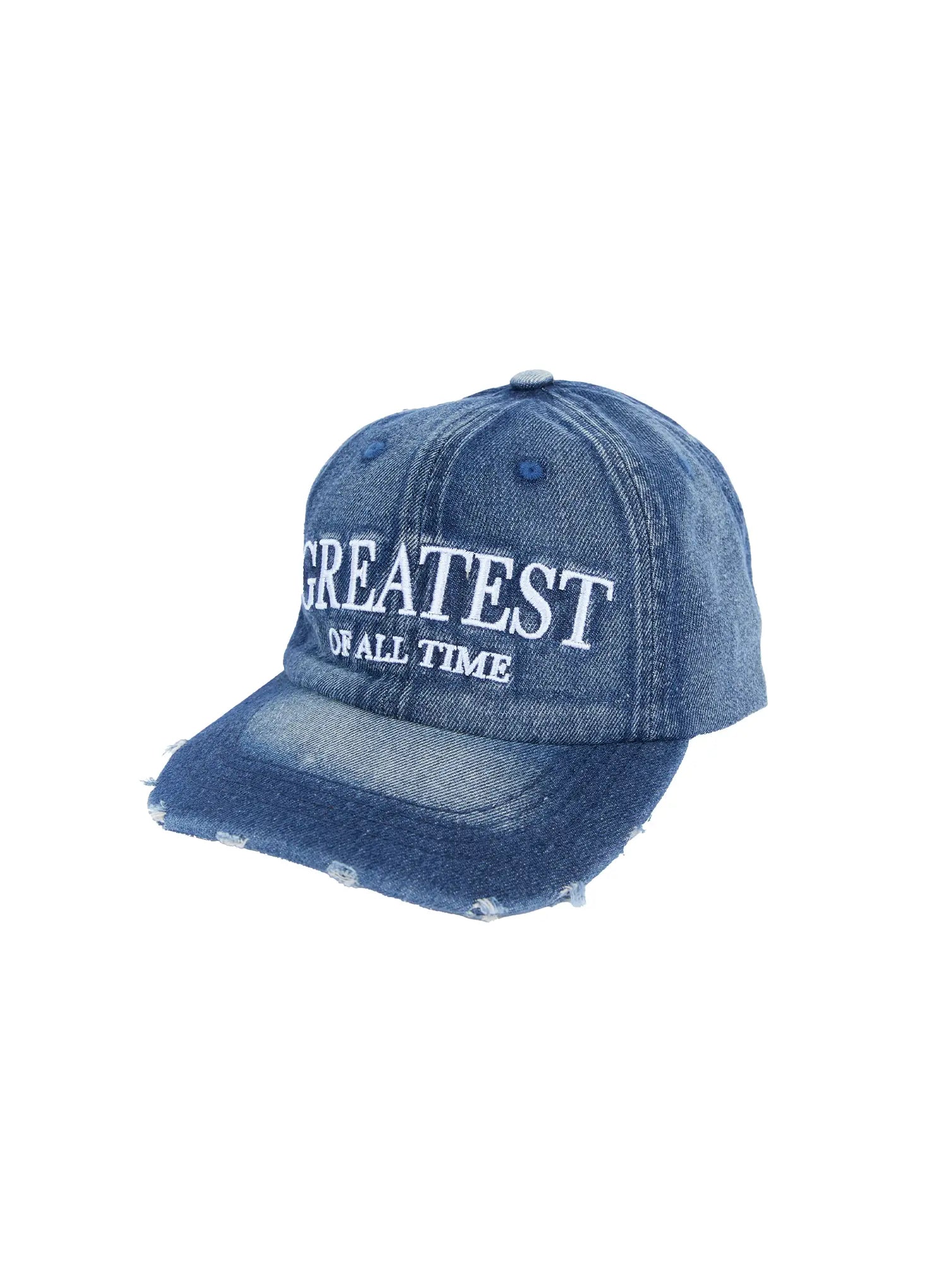 Men's Distressed Denim Baseball Cap IL529
