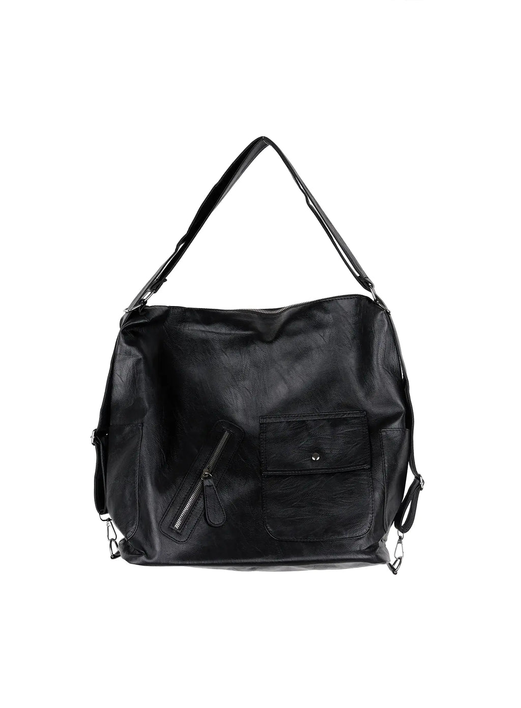 Versatile Shoulder Bag Made of Synthetic Leather IO502