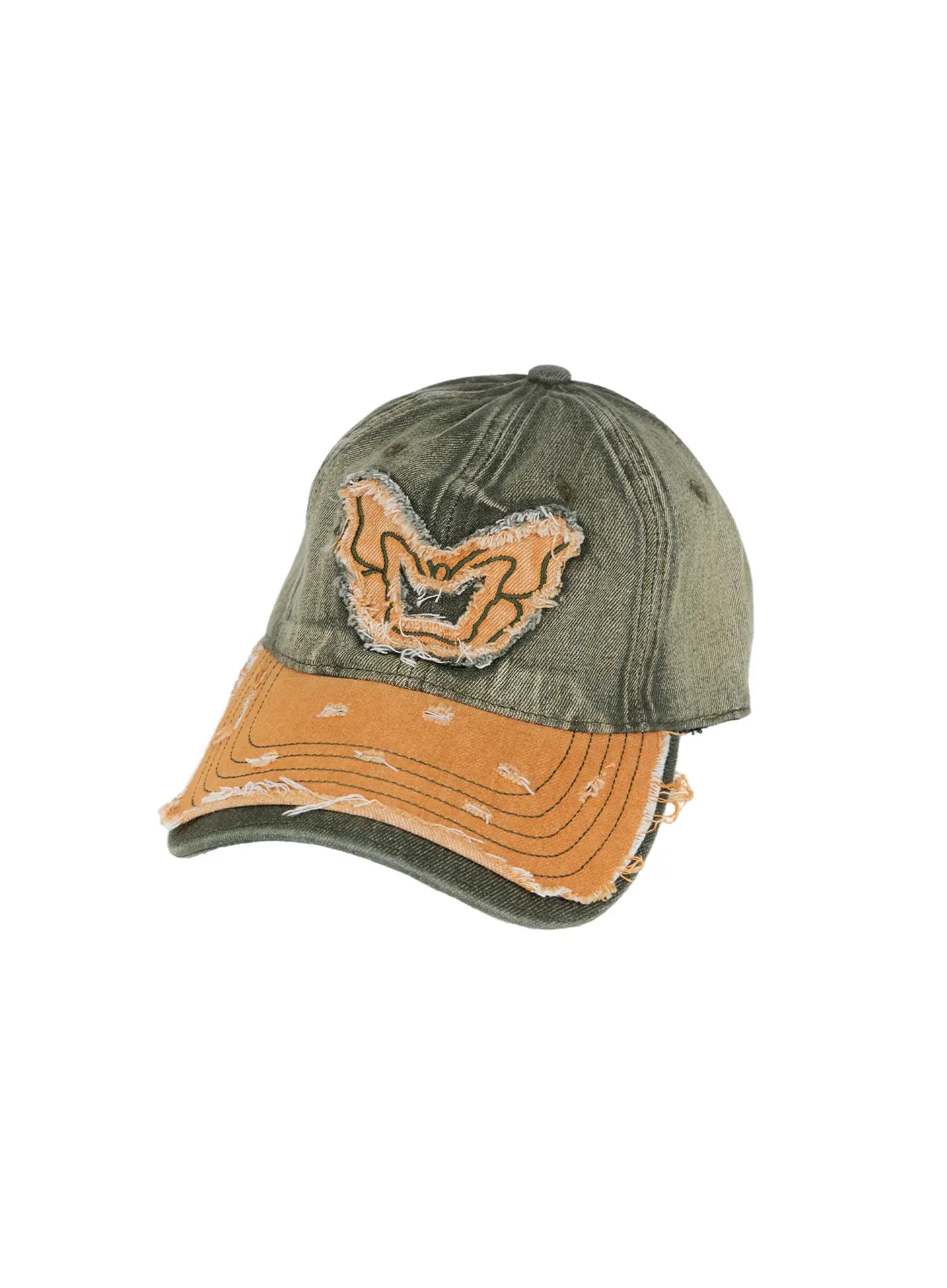 Men's Vintage Distressed Denim Baseball Cap ID511