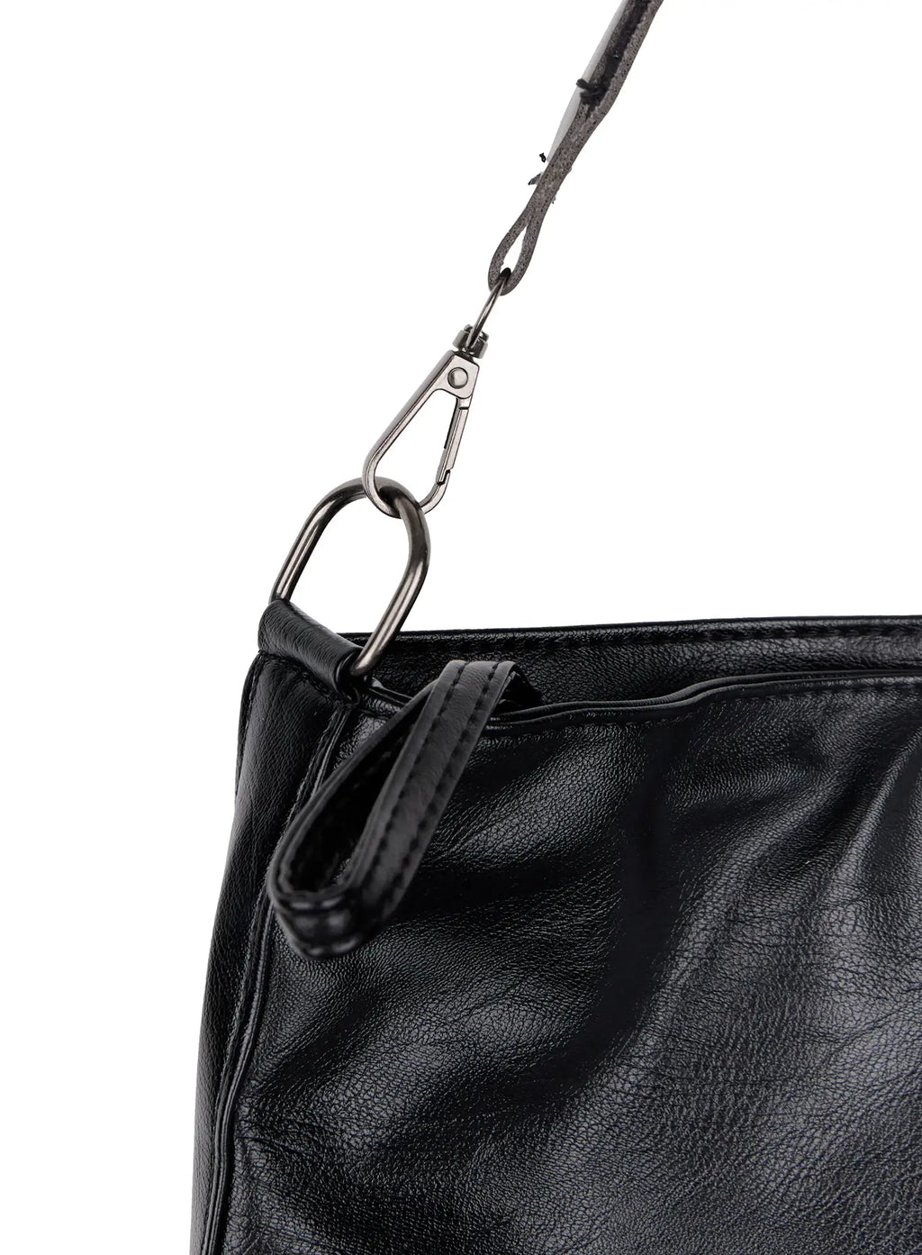 Faux Leather Shoulder Bag IO528