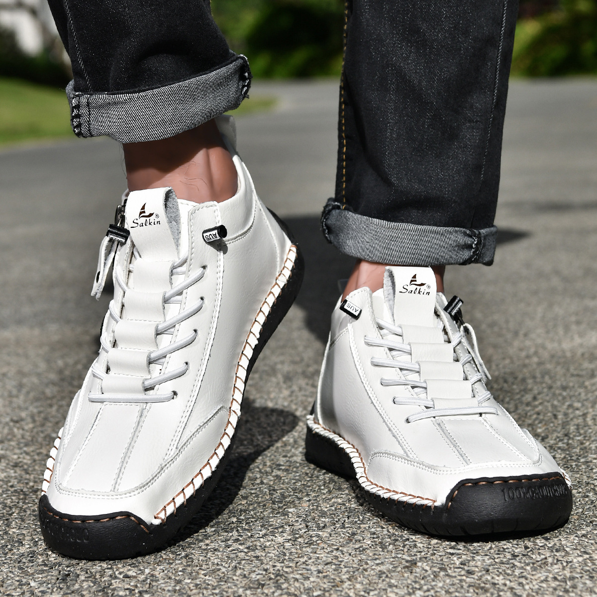 Christian | Nubuck Leather Shoes with Zipper