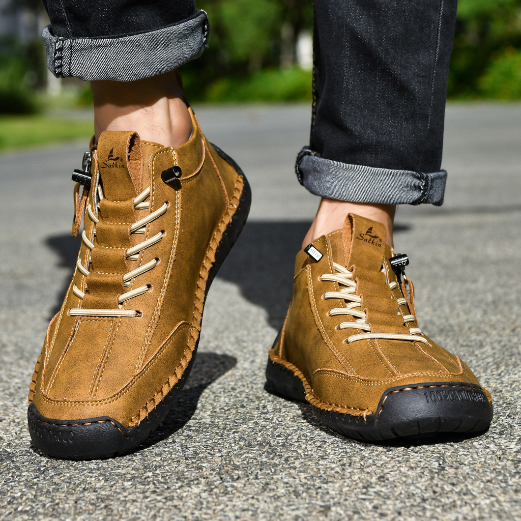 Christian | Nubuck Leather Shoes with Zipper