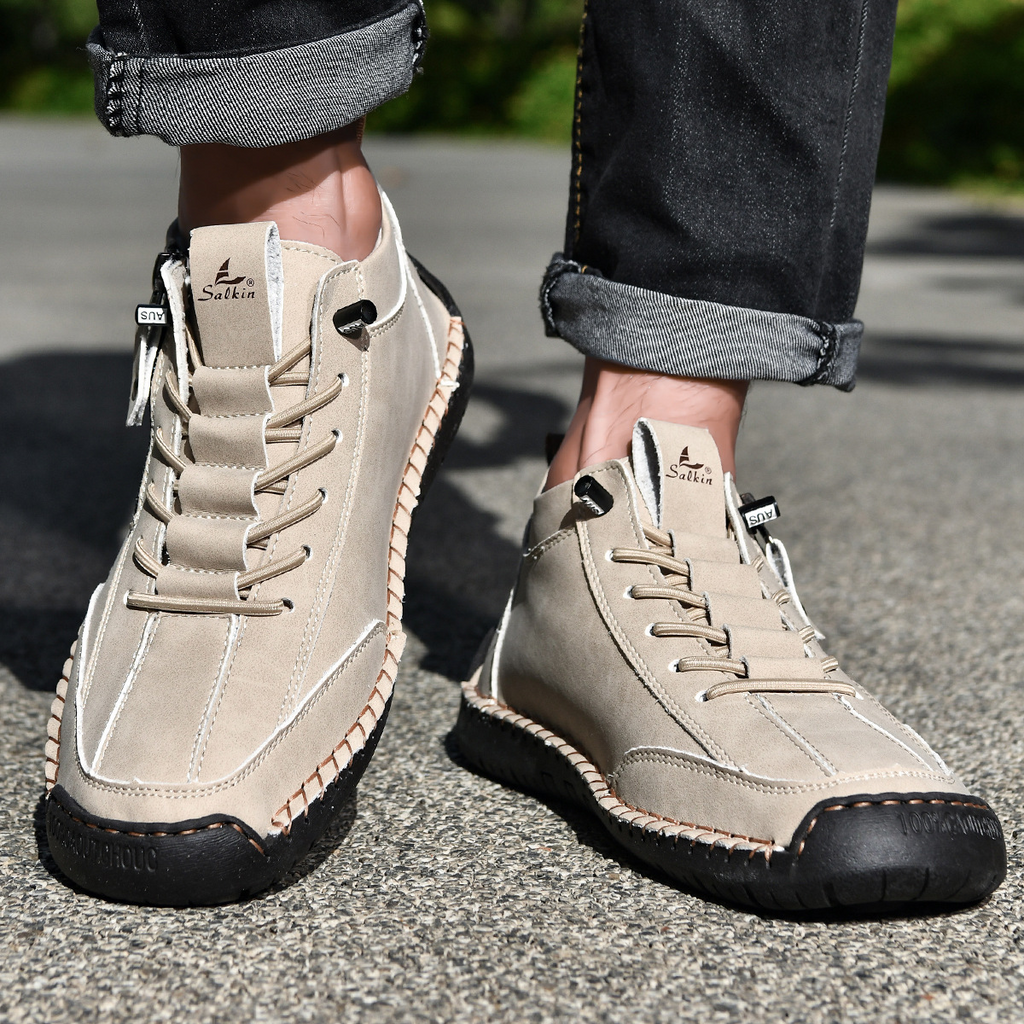 Christian | Nubuck Leather Shoes with Zipper