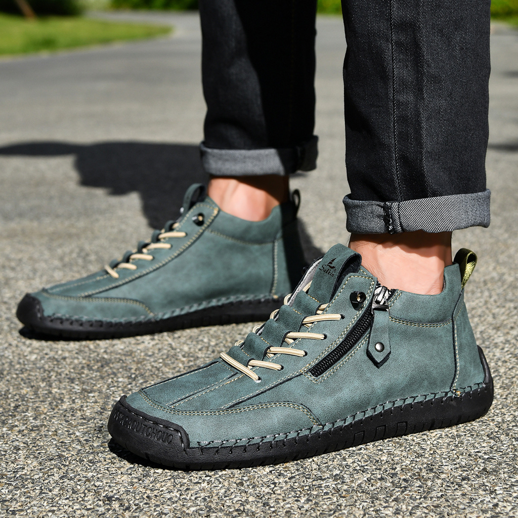 Christian | Nubuck Leather Shoes with Zipper