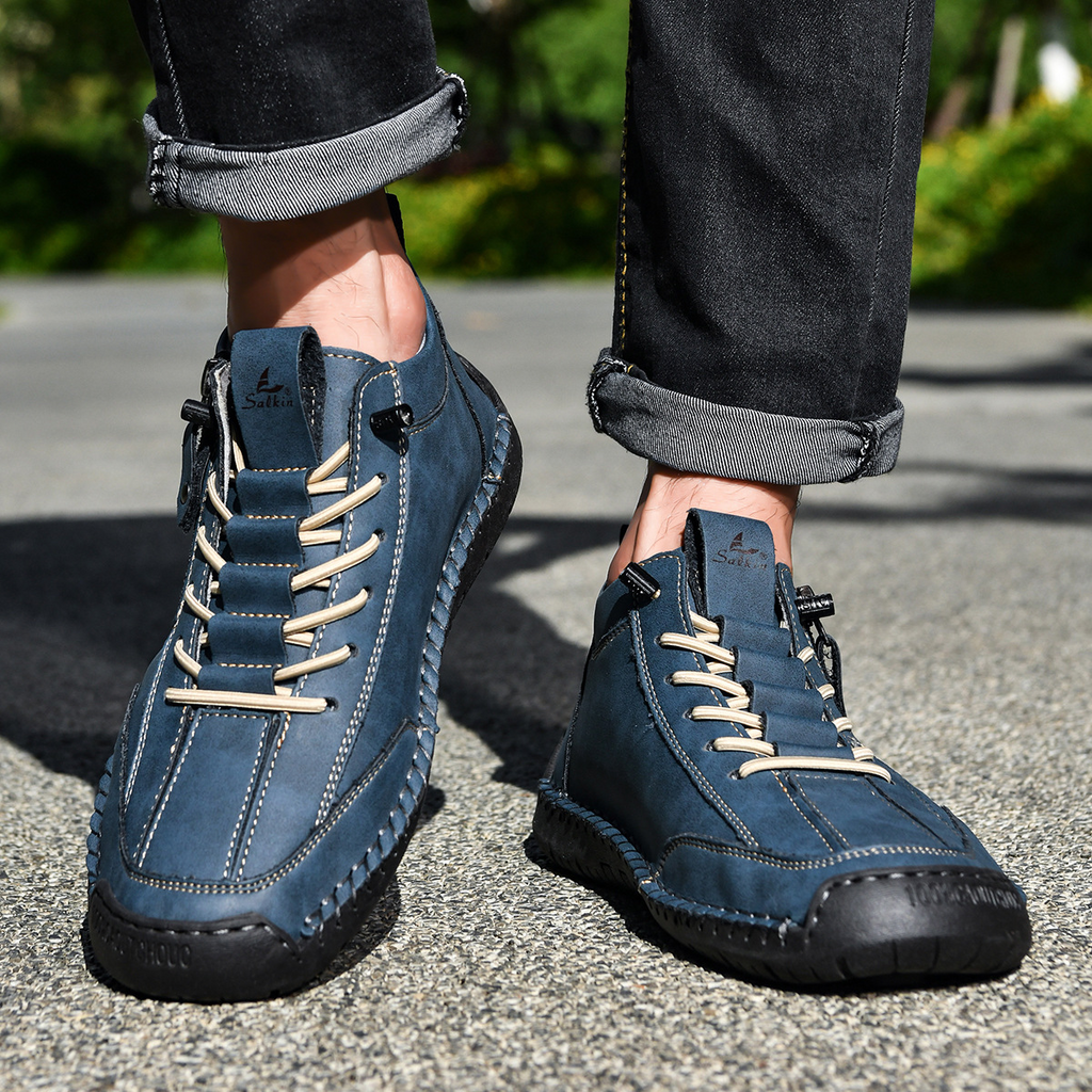 Christian | Nubuck Leather Shoes with Zipper